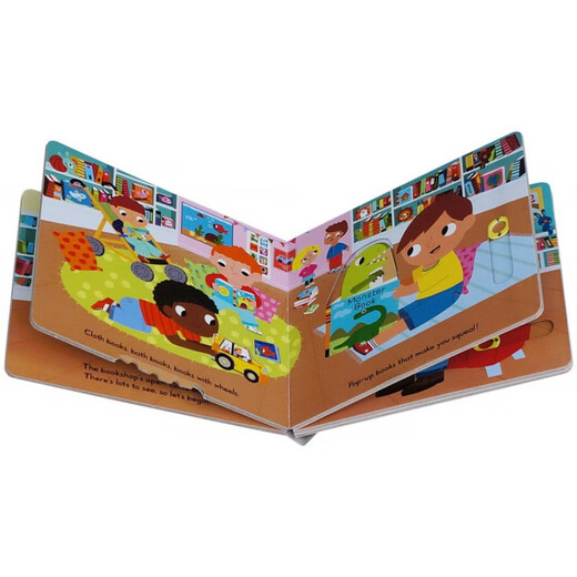 Busy系列忙碌的书店英文原版绘本BusyBookshop儿童玩具机关启蒙 随机发