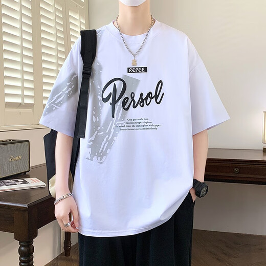 
Dancing with Wolves Teenagers Summer Ice Silk Short-Sleeve T-Shirt Boys Summer 2025 New Junior High School Student Top Half-Sleeve Shirt 693 Beige Short-Sleeve Quality Guarantee M Size 90-110Jin [Jin equals 0.5 kg]