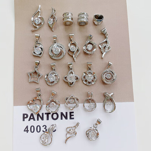 Juke Lao Phoenix Gold Store Platinum Moissanite Single Pendant P950 Platinum Pendant Women's Platinum Necklace Single Pendant Moebius