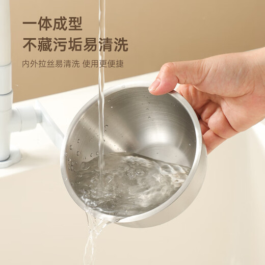 Material-core 316L stainless steel household steamed egg bowl, food-grade steaming bowl, flat-bottomed steamed egg special pot, stew pot, steaming pot, steamed rice, right-angle steamed egg bowl 500ml