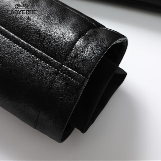 Classic car removable middle-aged and elderly velvet thickened leather jacket men's dad winter clothing warm men's leather jacket tops men's clothing