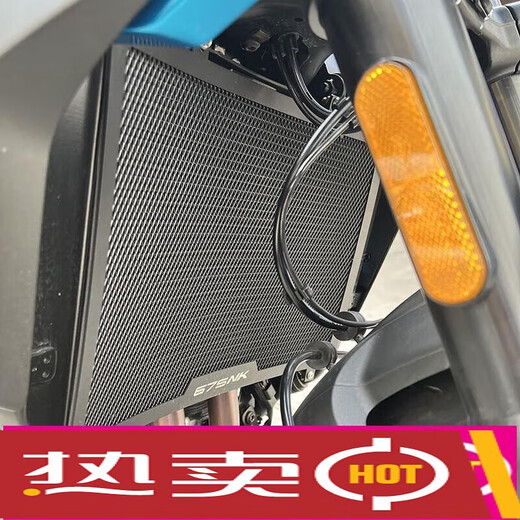 羽念汐适用春风675SR-R 675NK改装水箱护网水箱网保护罩配件 黑色B款675NK 水箱网