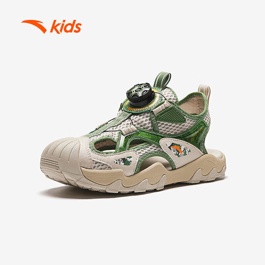 ANTA children's sandals for boys and girls with knob buckles summer breathable small warship toe box beach shoes A312426909