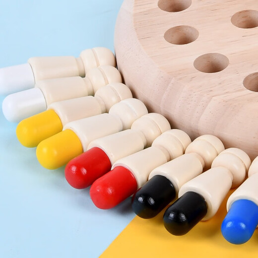 Wooden children's intellectual desktop game chess pieces baby color memory concentration development training parent-child toys