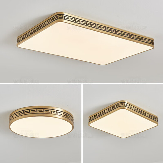 Opple Lighting 2025 Новый наружный потолочный легкий легкий насекомые водонепроницаемые дверные светильники китайская вилла полная медь входная входная световая садовая терраса Sun x3891/квадратный 40 см/три цвета регулируется