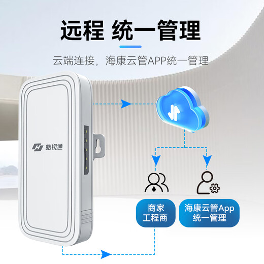 HIKVISION wireless network bridge outdoor 1 km set monitoring dedicated wifi point-to-point long-distance transmission wireless AP 1000 meters HB-W500/D
