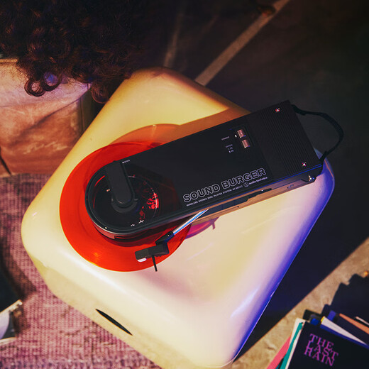 Железный треугольник AT-SB727 Bluetooth Wireless Portable Turntable Player Виниловый игрок ретро-проигрыватель Gramophone Black [Holiday Gift]