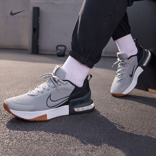 Nike men's air cushion shoes spring training shoes NIKE AIR MAX ALPHA TRAINER 6 FQ1833 009 light soot/coal black/black/rubber medium brown 42