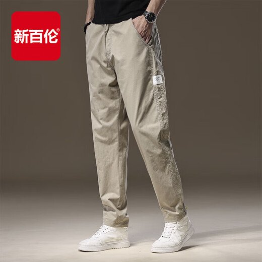New Balance Pure Cotton Pantalones casuales para pantalones delgados de otoño de los hombres Pantalones sueltos pantalones de hombres de moda pantalones de tamaño grande de tamaño gran tamaño de primavera y otoño