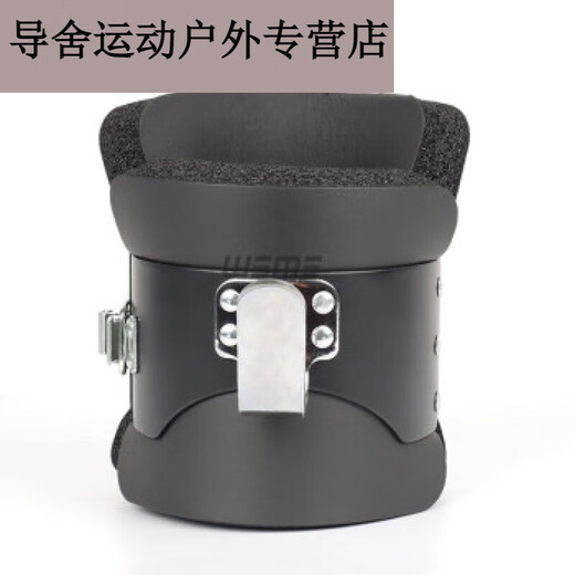 淮果颖倒挂脚套脊柱拉伸高倒挂脚腕靴倒吊鞋护靴器材腹肌训练倒立机黑色 黑色一对(含2米)