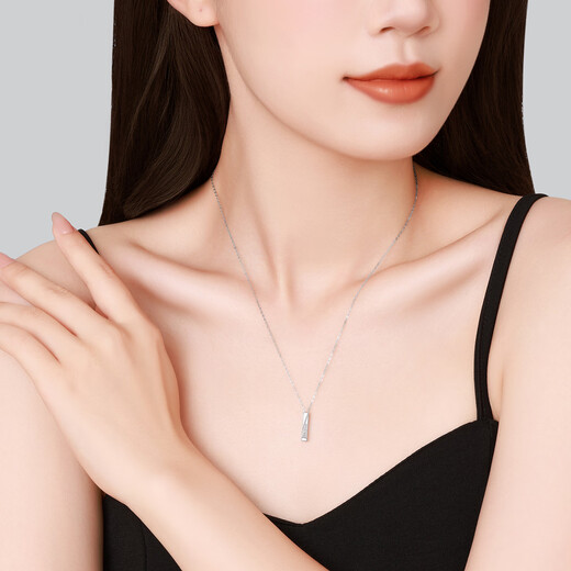 Chao Acer PT950 Platinum Diamond Necklace Girls Birthday Gift Pricing Platinum XQP42200017 Chain length about 45cm