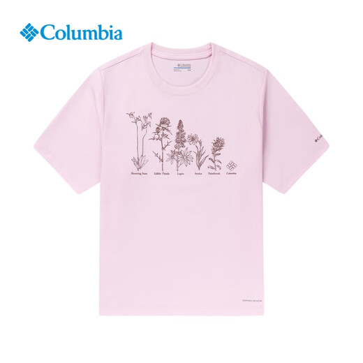 哥伦比亚（Columbia）2025春夏哥伦比亚户外女快干透气吸湿休闲运动圆领短袖T恤AP3242 687 L_165_88A