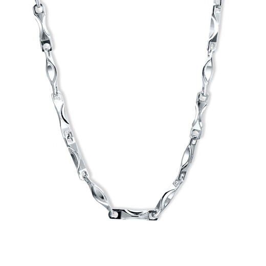 Mingzuan International Platinum Ingot Chain Women's Necklace PT950 Clavicle Chain Classic Versatile Temperament Necklace as a Birthday Gift for Your Girlfriend Platinum Ingot Chain Approximately 3.75 grams