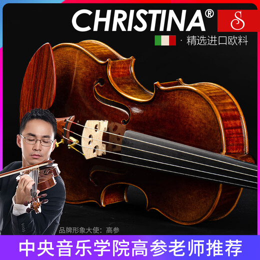 Christina importierte europäische Geige S300B Begrenzung Performance Grade handgefertigtes Massivholz Erwachsener Schülerinstrument 3/4