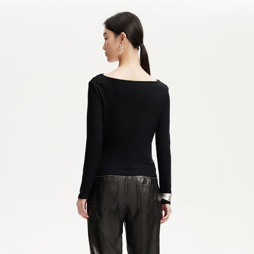 VEROMODA Fashionable Long Sleeve T Series T-Shirt Women's 2025 Autumn Women's New Long Sleeve Maillard Early Autumn Top 325302010