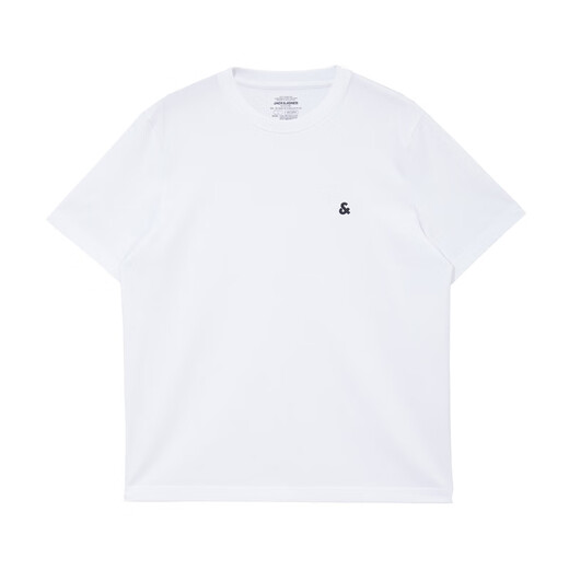 
Jack Jones (JACK/JONES) 25-year men's T-shirt for men's summer T-shirts comfortable men's short-sleeved cool multi-color top solid color washing and not easy to distort. This white A06 M 175