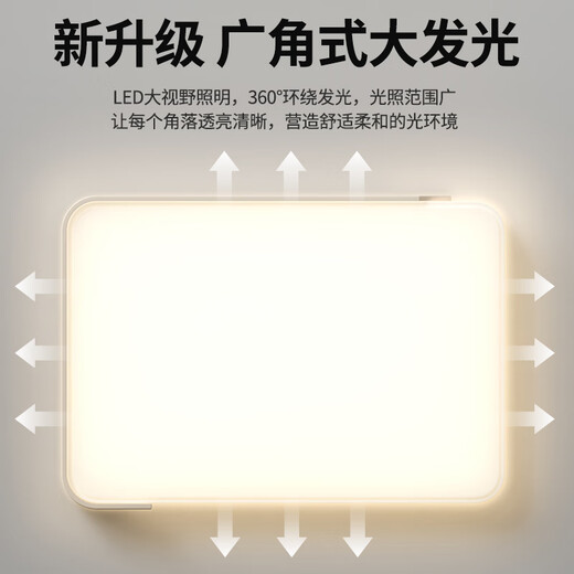 大观园客厅吸顶灯现代简约大气客厅主灯侘寂风新款主卧室房间吸顶灯427E 60W 4859-白色-51.2cm-三色