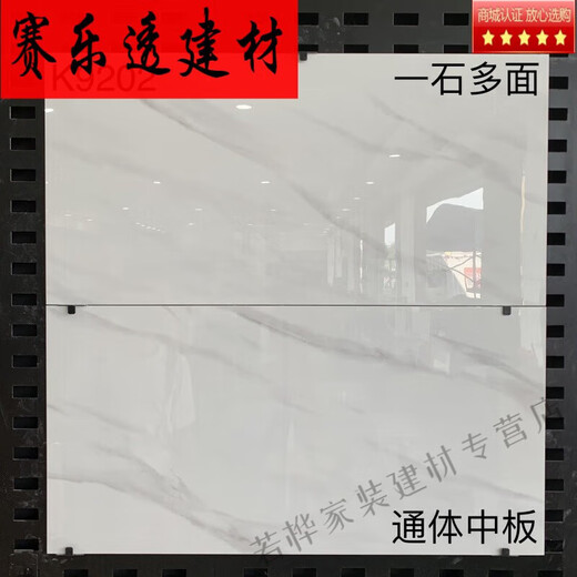 Cyloto [Ausgezeichnetes Produkt] Guangdong Foshan Keramikfliesen 400x800 All-Porzellan Marmor Middle Teller Wohnzimmer Küche Sanitär K9214