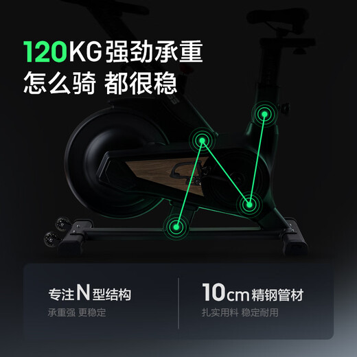 MOKFITNESSMOK (Mok)-S10 spinning bicycle home gym intelligent magnetic control professional weight loss exercise equipment silent S10 flagship version (glacier white) strong resistance system