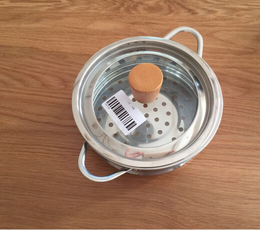 Original Yoshikawa Yoshikawa brand snow pan adapted to 304 stainless steel steamer pot lid accessories 18cm snow pan + lid comes with pot handle