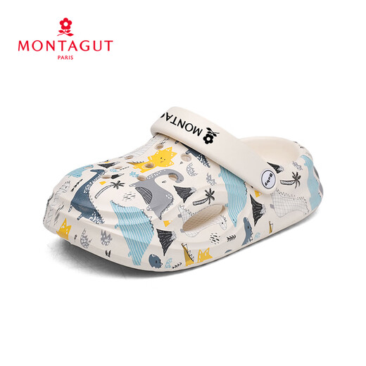 Montagut children's clogs, boys' sandals, summer shoes, medium and large children's slippers, boys' lightweight non-slip soft-soled beach sandals