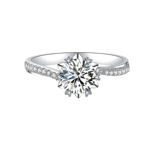 DR diamond ring for women, moissanite one carat, wedding ring for girlfriend, wife, birthday, Valentine's Day gift, diamond ring for women, 50 points live/closed