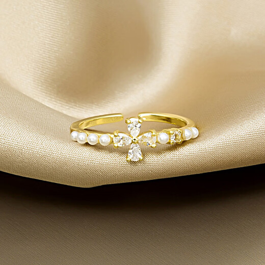 2025 Temperamento que preserva el color, diseño simple, anillo de circón, personalidad de la moda de celebridades de Internet, anillo de diamantes de alta gama para mujer J695-1 oro rosa