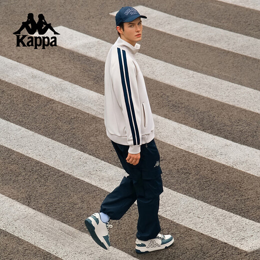 Kappa back-to-back spring and autumn 2025 new sports jacket jacket men's casual contrasting color knitted cardigan women K0E52WK01D