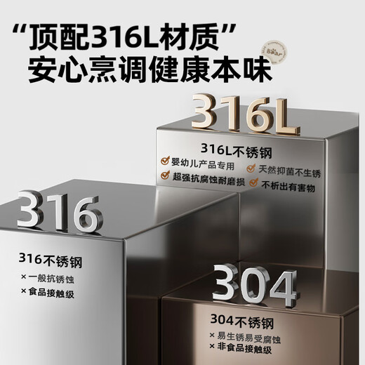 Bear (Bear) mushroom spatula stainless steel spatula cooking spoon cooking spoon household food grade shovel Chinese style iron spatula large