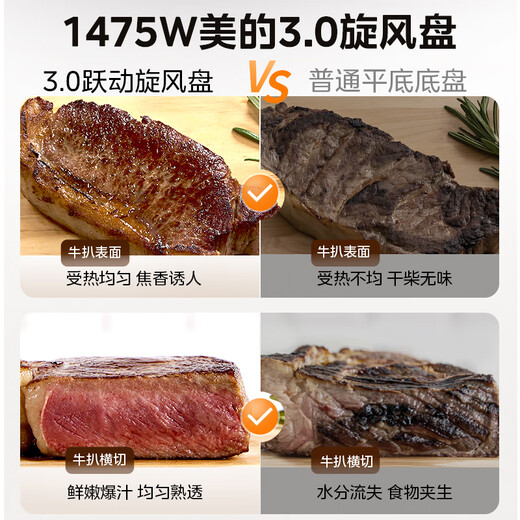 Midea household air fryer no-turning 2025 new large-capacity 6L microwave oven steaming and baking integrated metal inner cavity hot air circulation KZE6016