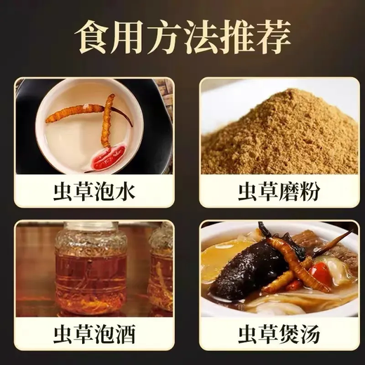虫草断草高海拔冬虫夏草断虫草正品断草自用冬虫夏草泡酒补品药材 藏区精品大号断虫草20克装