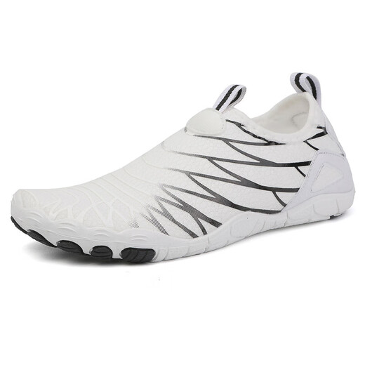 Zi Jiafu outdoor sea and river shoes beach shoes swimming wading shoes quick-drying yoga shoes fitness snorkeling fishing men's and women's shoes white 36
