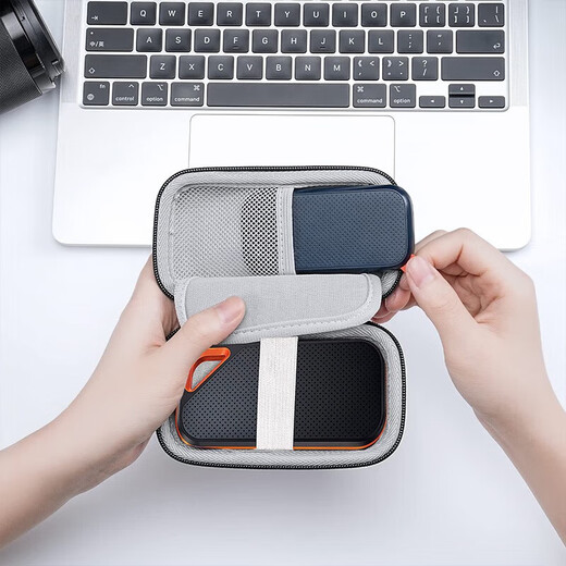 闪迪（SanDisk）移动固态硬盘保护包E30 E61 E81防震防摔收纳包保护套 便携硬盘包 E61至尊极速（卓越版|人手必备） 1TB专用硬壳防震包