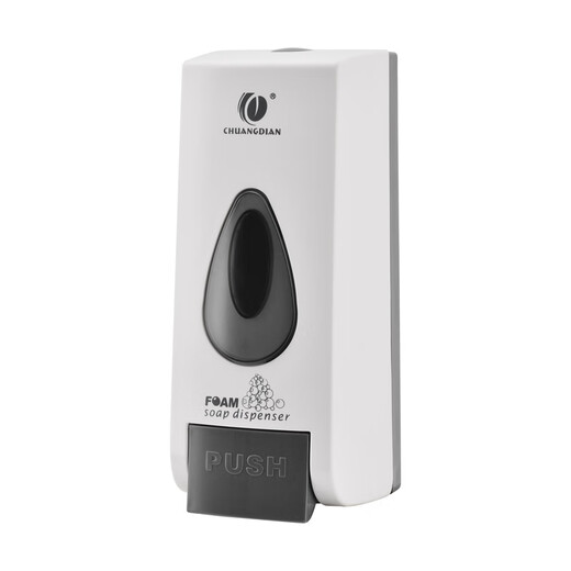Pupan 1048 Chuangdian Manual Foam Soap Box Dispenser Both Bottle Bottle Bottle Bottle Botella de reemplazo montada en la pared CD-1048A White (estilo de espuma manual)