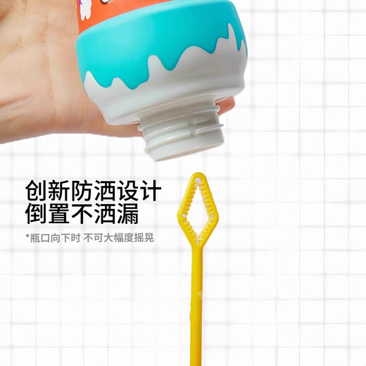 Seltsame Kinder umgekehrte Eiscreme Blasenspielzeug Bubble Stick süßes Baby Outdoor Blasen Wasserspielzeug keine stränke Eiscreme Bubble Flasche [zufällige Farbe] Eins