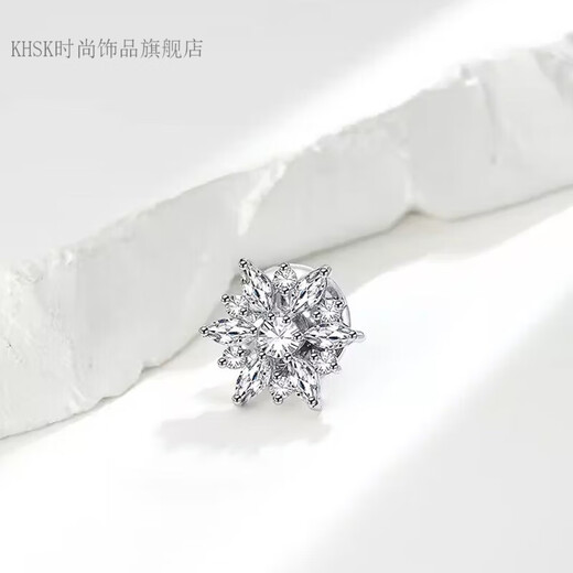 KHSK Old Phoenix 999 sterling silver pure silver brooch suit design niche corsage anti-exposure buckle simple accessories