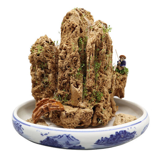 Water-absorbing stone 10-160CM natural water-absorbing stone raw stone water stone stone mountain bonsai rockery fish tank landscaping ornaments micro only stone 10-14 water-absorbing stone package