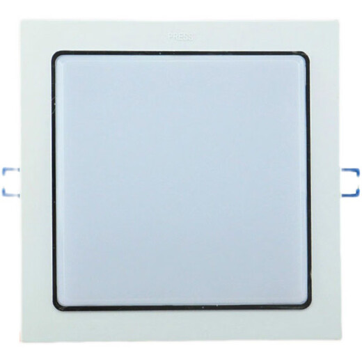 厨房老式卡扣方形开孔17x17/20x20卫生间厕所浴室防水30x30厨卫灯 开孔范围1517厘米12w白光