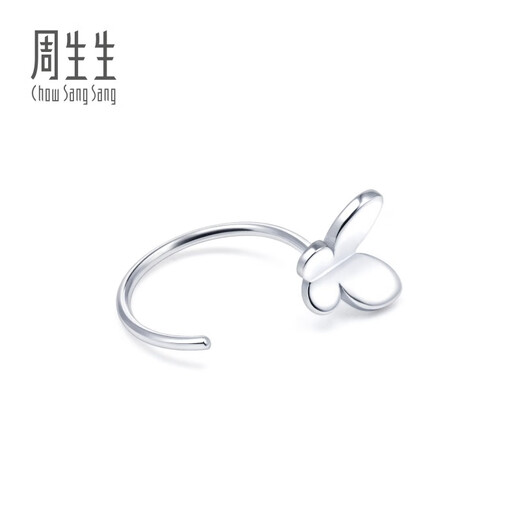 Chow Sang Sang (CHOW SANG SANG) platinum earrings butterfly earrings platinum earrings (one side) 90043E