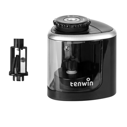 Astronomy; TEN-WINtenwin electric pencil sharpener creative mushroom head children's stationery semi-automatic planer pen sharpening machine battery Blue TW8005 - English tenwin