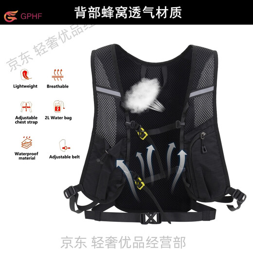 GPHF Japanese Outdoor Hiking Backpack Men's Running Cycling Waterproof Sports Backpack Women's Climbing Lightweight Small Mountaineering Bag Lake Blue 20 Liters