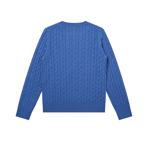 HAZZYS Women's Clothing 2025 Autumn Women's Sweater Solid Color Round Neck Cable Pullover Cardigan for Women