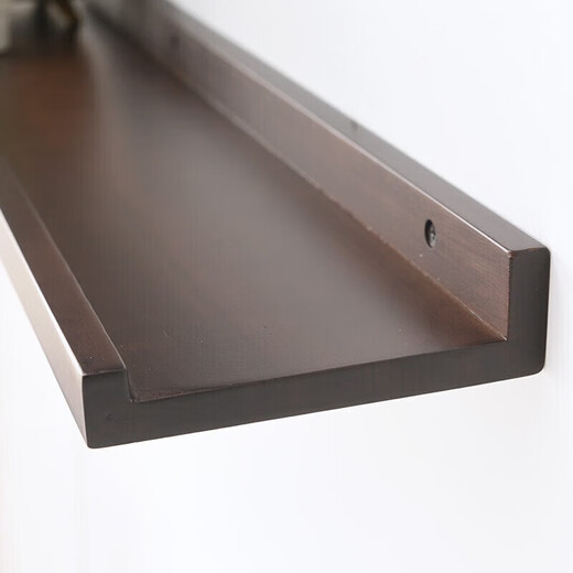 Jiayi solid wood storage rack on the wall punch-free storage rack partition wall hanging bookshelf entryway laminate wall wooden storage rack