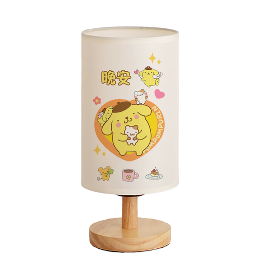 
Sanlio series cartoon children's bedroom bedside voice control warm light night light children's sleep pudding dog dimming table lamp YJR5155 cartoon - three-color light 7-LED light remote control switch