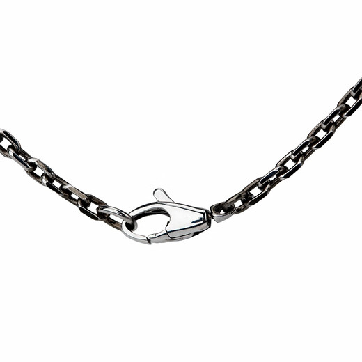 Gucci (Gucci) Interlocking Doble G esmaltar Collar de amor Joyas plateadas 925 Cadena de suéter de plata Femenina Azul F Mujer F Packaging Basic - Bolsa de polvo + Caja de envasado