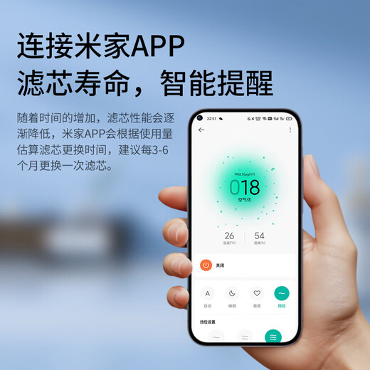 Green Dust Suitable for Xiaomi Mijia (MI) air purifier 4 lite/AC-M17-SC filter element to remove aldehyde and haze PM2.5 to remove odor and second-hand smoke