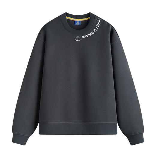 NVG YOUNG Zhang Xincheng's same style Italian dinghy spring cotton round neck sweatshirt men's loose t-shirt top bottoming shirt