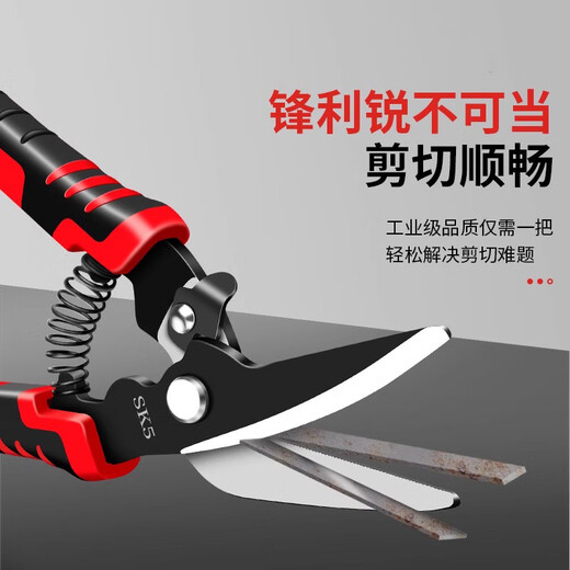 Dedong iron scissors, industrial-grade tree branch cutting, gardening, fruit tree pruning shears, metal plastic multifunctional electrician scissors