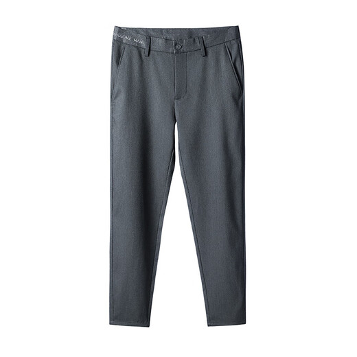 
LUGAYE Spring and Summer New Men's Leisure Pants Fashion Business Simple Non-scalding Anti-Wrinkle Comfortable Breathable All-match Straight Pants 9885 Black [Summer Style] 28 (2 feet 1)