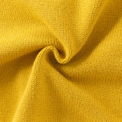 David Bella (Dave/Bella) Kinderpullover-Strickjacke 2025 Herbst neue Mädchen Strickjacke modische kleine Mädchen Top Medium großer Kindermantel Senf gelb [Spot] 110 cm (empfohlene Höhe 100-110 cm)
